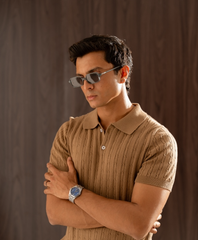 Cable Knit Caramel Polo